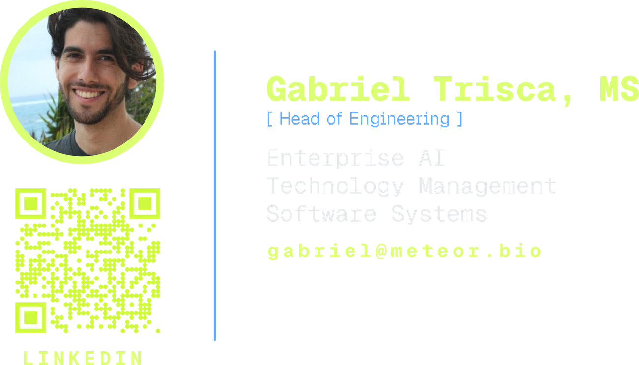 Gabriel Trisca, MS — Head of Engineering
